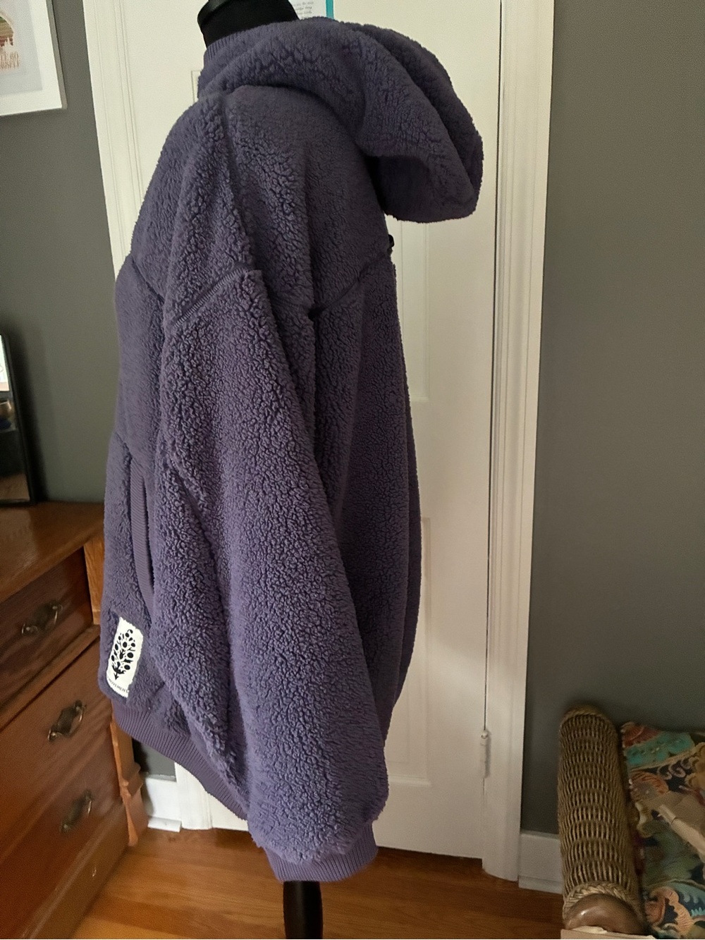 FP Movement by Free People Plush Funnel Neck Pullover - Purple - Picture 3 of 3